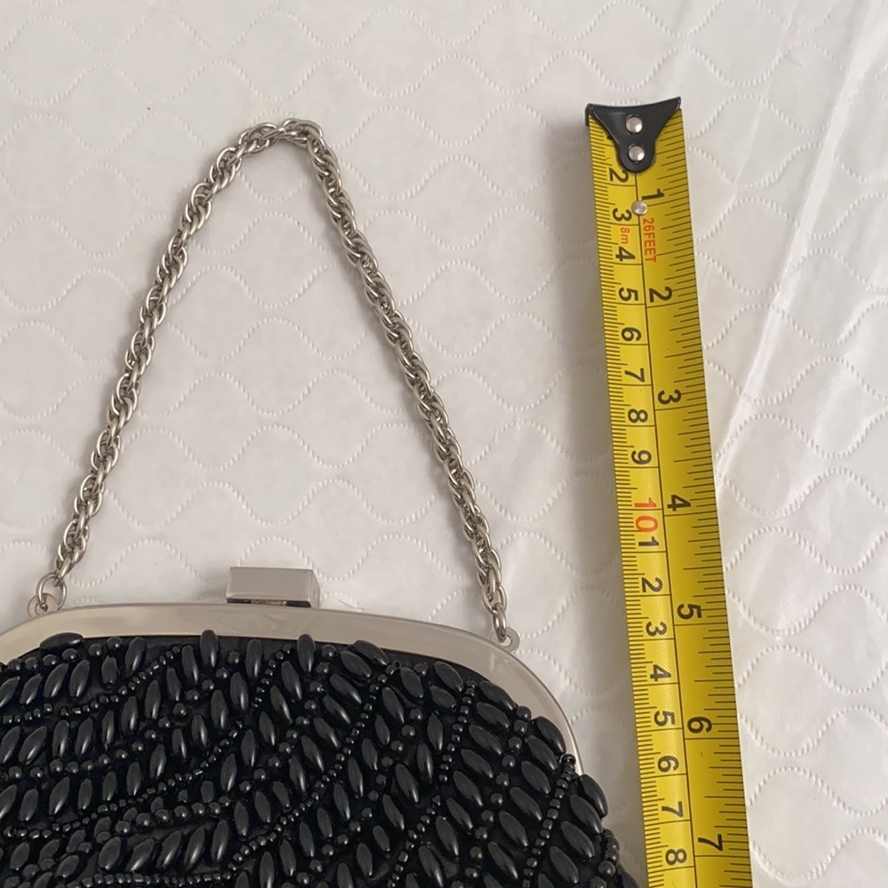Ann Taylor black beaded evening bag/clutch - Picture 7 of 7